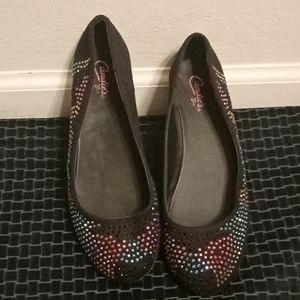 Candie's Girl Rhinestone Loafers Size 4